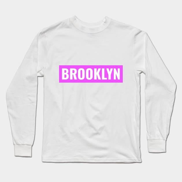 BROOKLYN / BKLYN Long Sleeve T-Shirt by Baldodesign LLC.